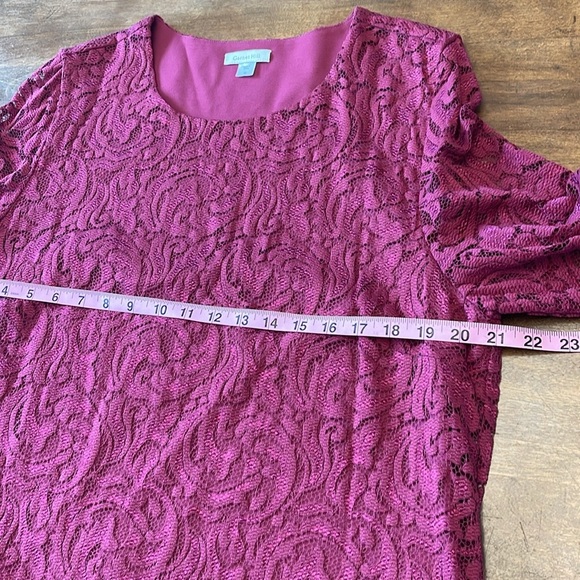🌸Garnet Hill laced stretchy dress with 3/4 sleeves - Picture 7 of 10